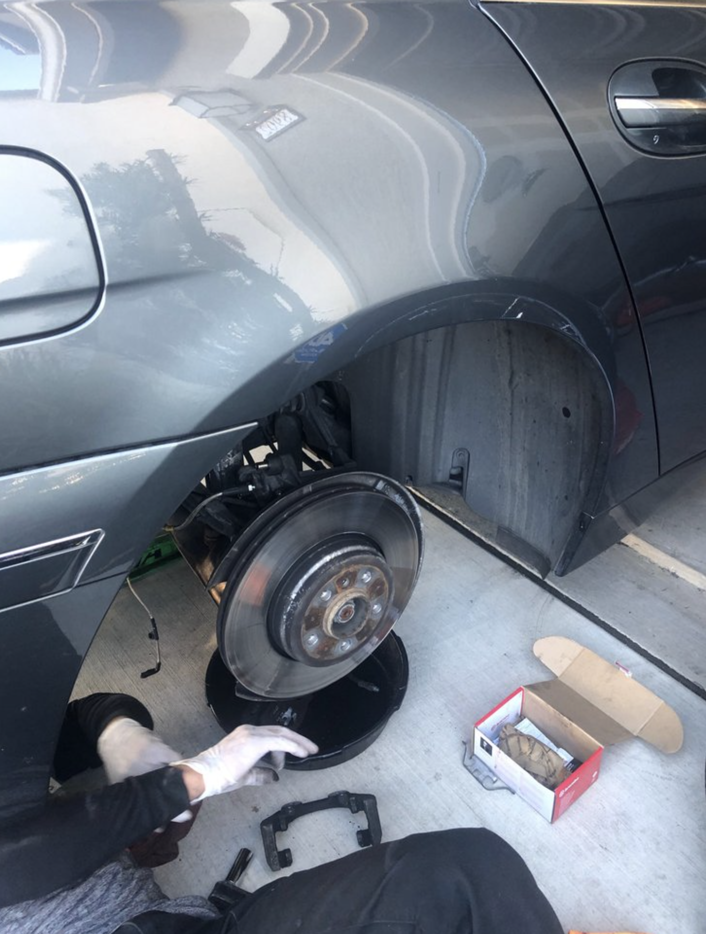 this image shows brake repair in Philadelphia, PA